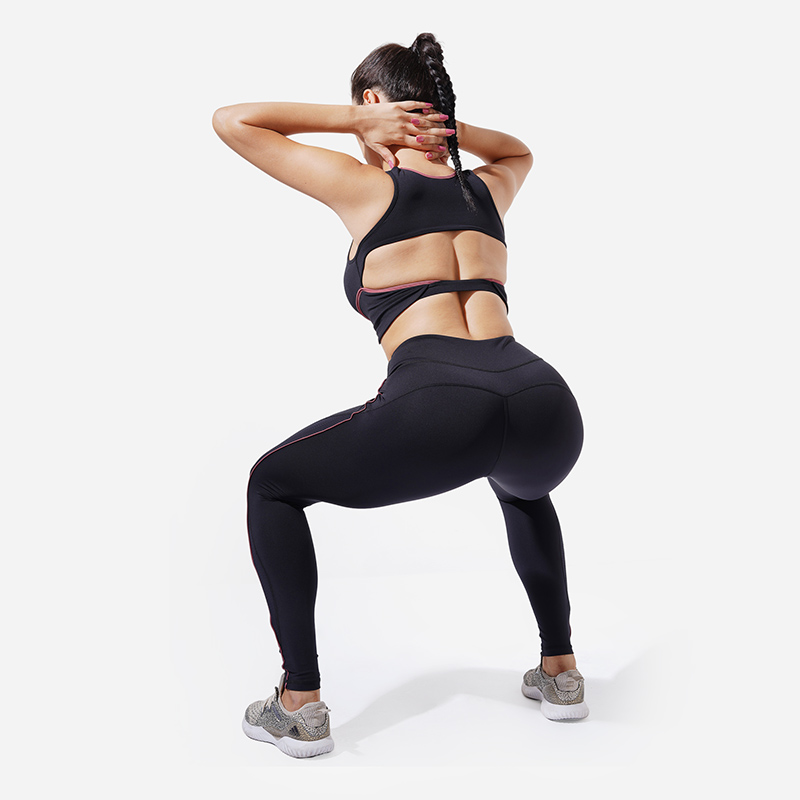 Sutiã esportivo para busto pesado Spandex / Nylon Bluesupplier 4