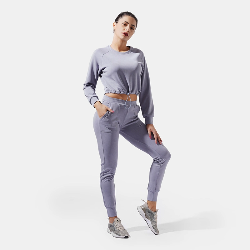 Bequeme Gym-Jogginghose mit Kordelzug für Damen und zwei Taschen – ROADSUNSHINE 1