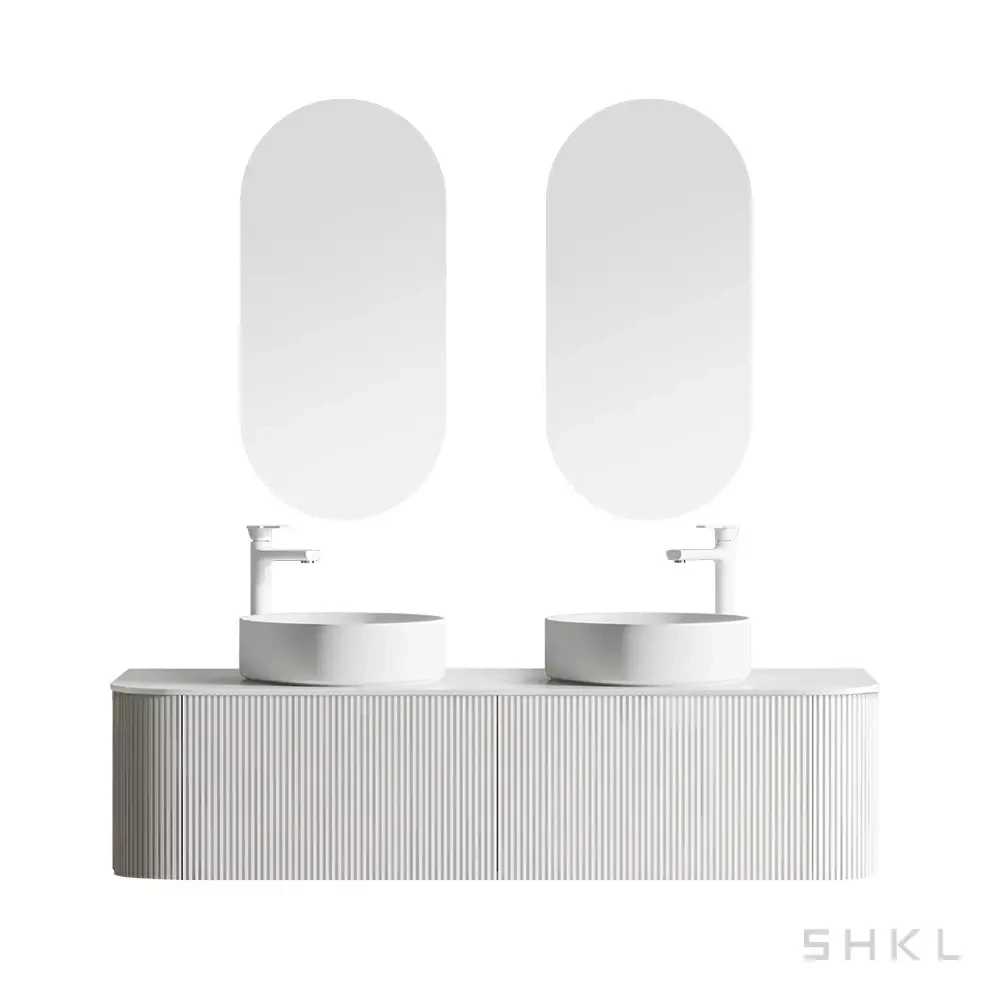 White Floating Bathroom Vanity Wholesale SHKL KL810879 8