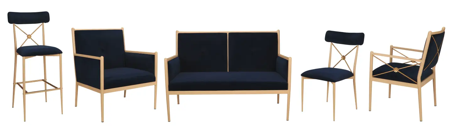 Metal Arm Accent Chair Yumeya Furniture H880*SH470*AW600*D625 Contract 4