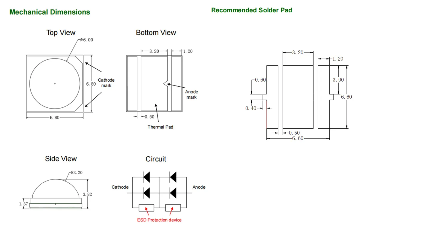 250nm Led 7.5V Tianhui Company 3