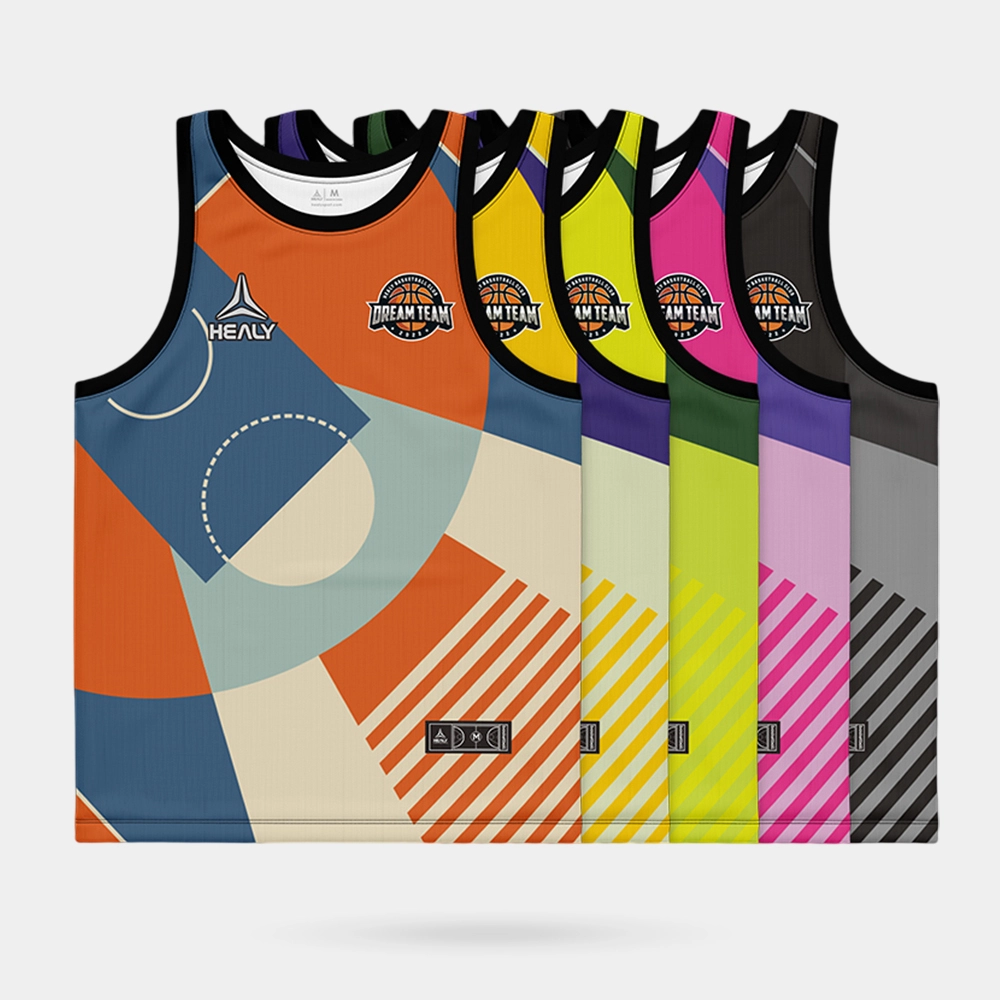 Grosir Custom Basket Jersey Desain Sublimasi Basket Seragam 1