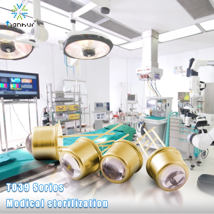 Nguvu ya Juu 340nm 350nm UV LED Diode kwa ajili ya Kufunga Sterilization ya Matibabu TH-UV340A-TO39 1