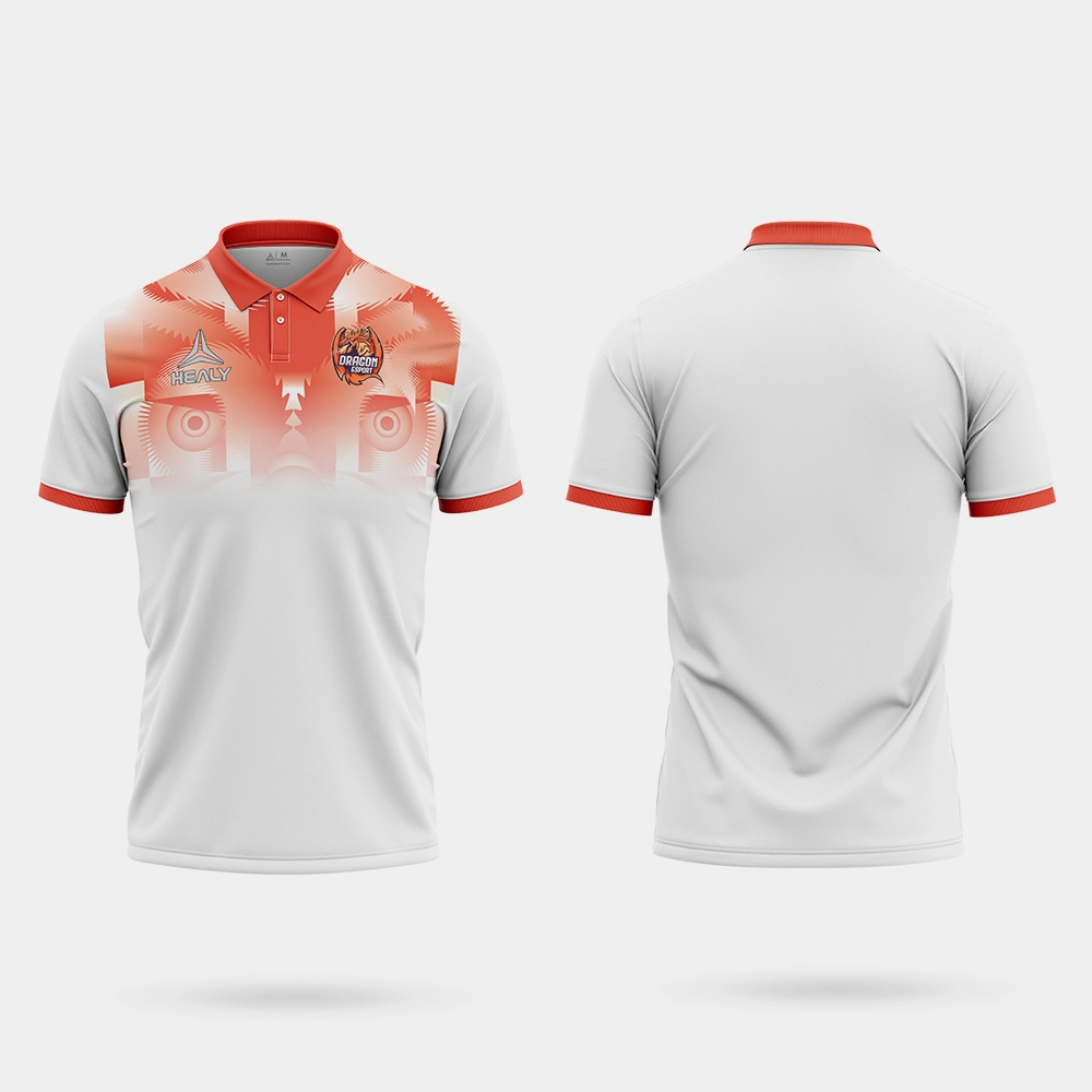 Cikakken Buga Polyester Polo Shirts Custom Logo Polo Soccer Jersey 1