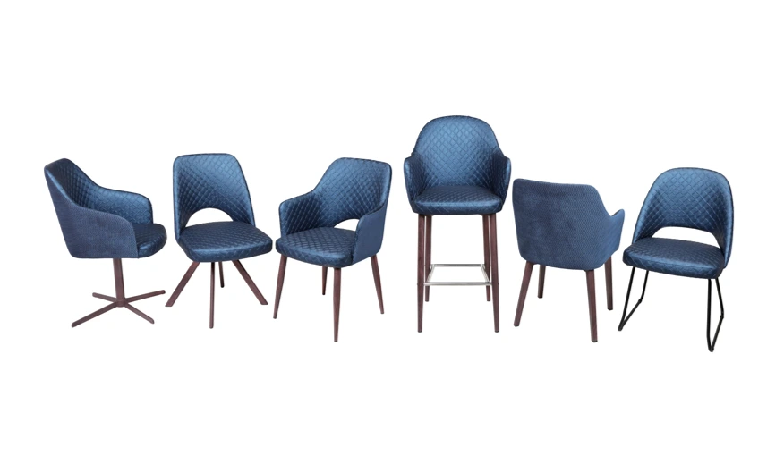 Restaurant Style Chairs H400*W460*D460mm Yumeya Furniture 5