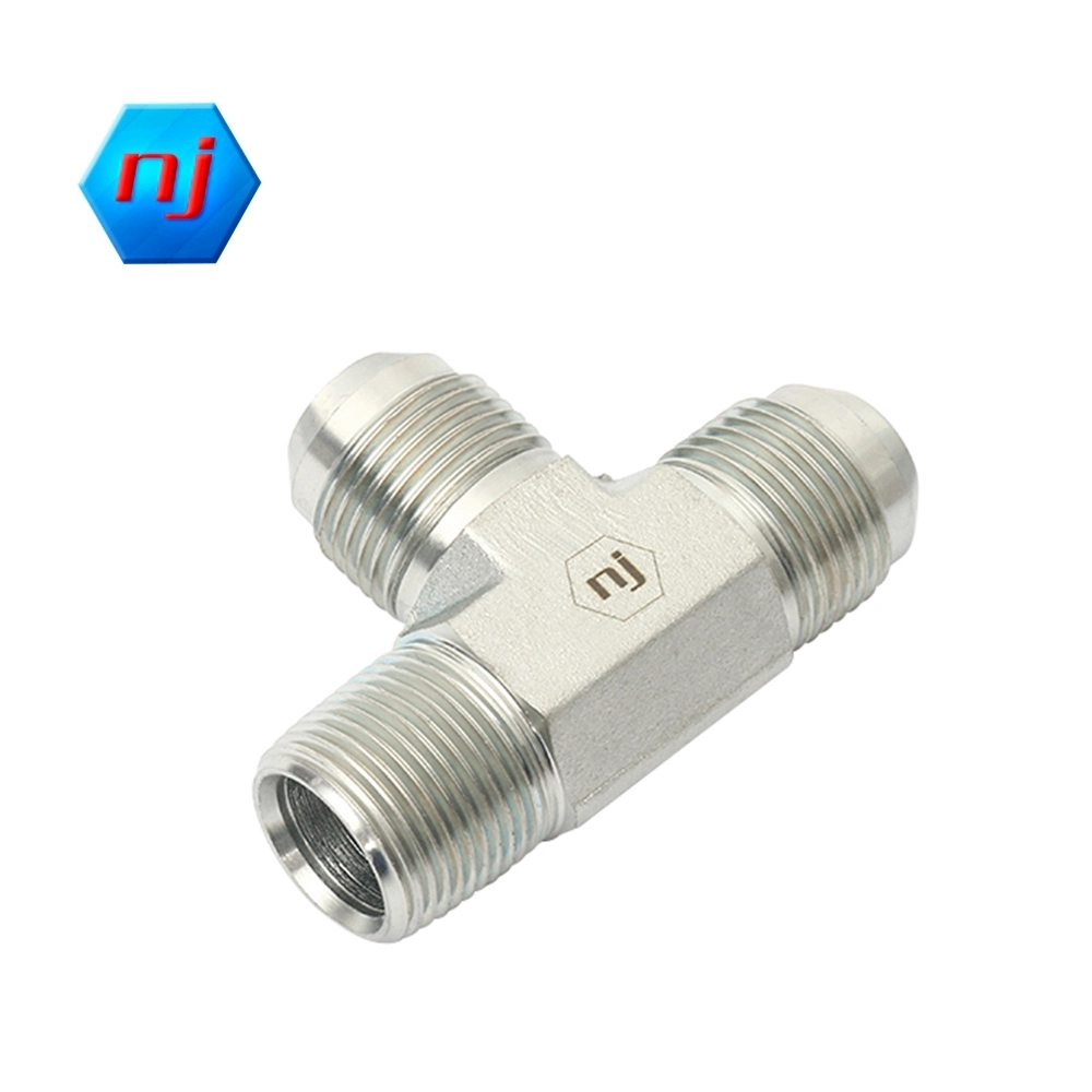 Adaptateur hydraulique en T mâle JIC-mâle NPT 2605 1