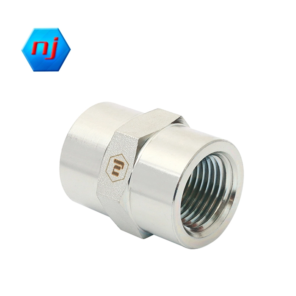Bsp Adapter Fittings NJ Brand Cr 3+ Zinc Plating 5000 Series FP-FP STRAIGHT 3