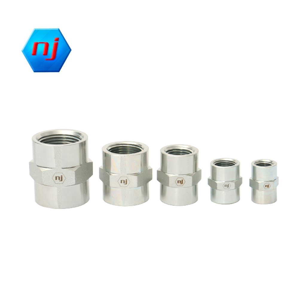 Raccordi adattatori Bsp NJ Marca Cr 3+ Zincatura Serie 5000 FP-FP DIRITTO 4
