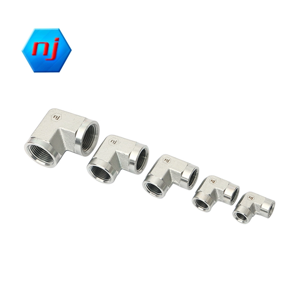 NJ Hose Metal Connector Brand 5504 Series ELBOW Thread 1 Type: Female NPT Thread 2 Type: Female NPT Custom 4