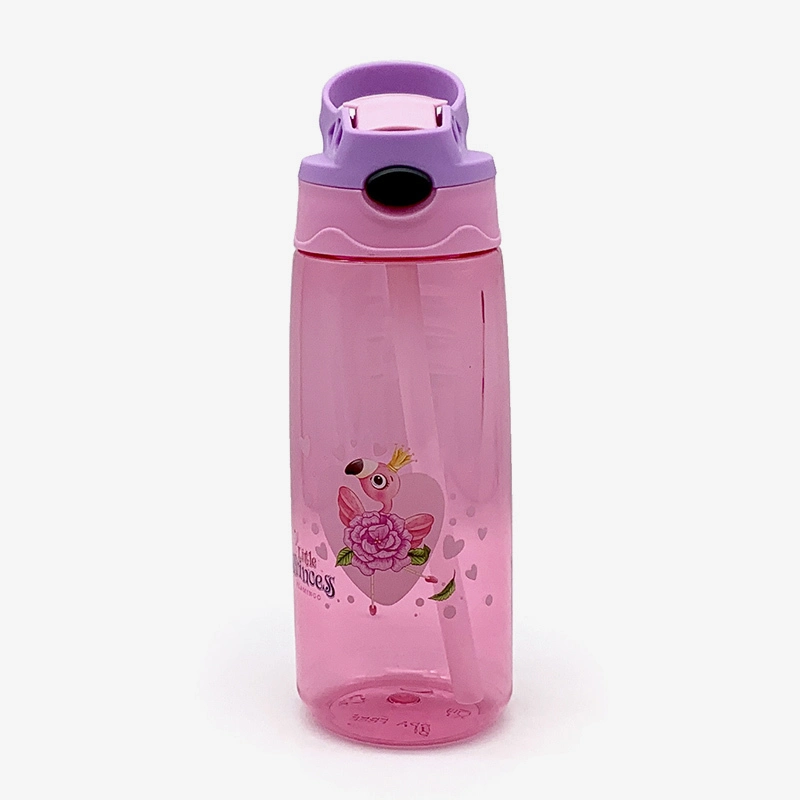 Bouteille d'eau Pop-up pour enfants 550 ml avec paille (45603) 1