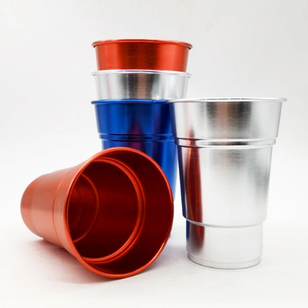 Taza de aluminio desechable/taza de cerveza de aluminio/taza de café proveedor personalizado 1