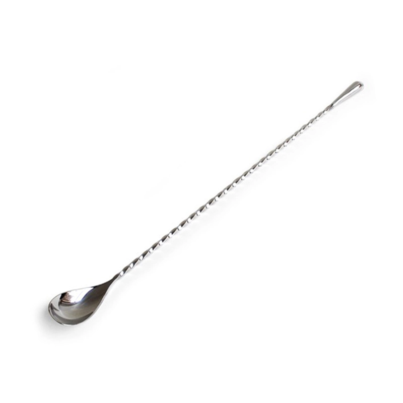 Stainless Steel Barware Long Handle Twist Cocktail Bar Spoon 1