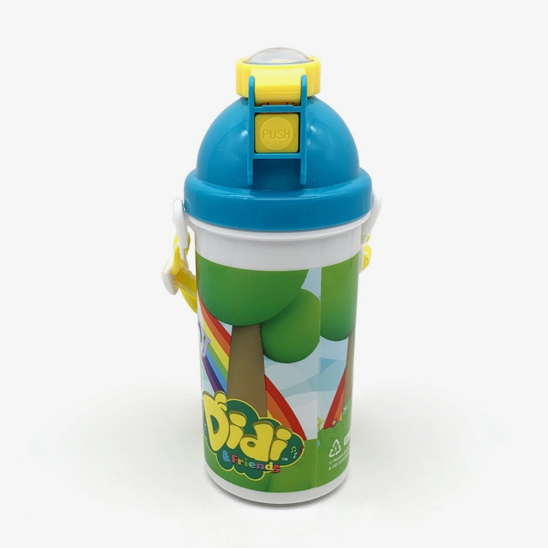 Wasserflasche Bus-Design – 500 Ml, Mit Strohhalm, Auslaufsicher, Verstellbarer Gurt, Für Kinder & Outdoor