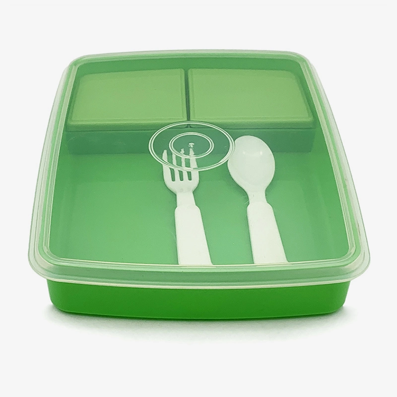Boîte à lunch rectangulaire 800 ml avec compartiment (46081) 1