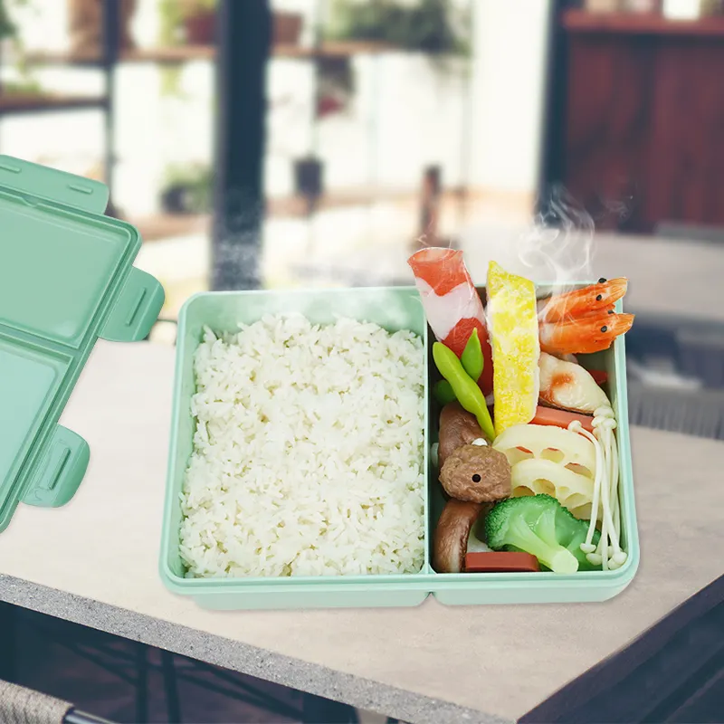 Plastic Lunch Containers with Dividers Suppliers for Food Carry 22*16*6cm 5
