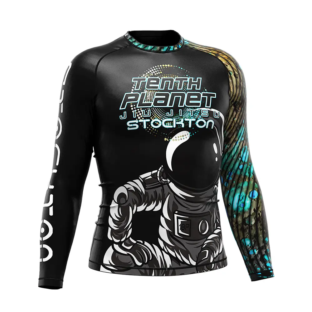 OEM Long Sleeve Rash Guard Bjj Rise Sportswear 2