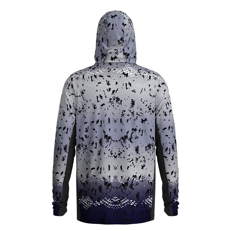 Performance Fishing Hoodie with Face Mask UPF50 Sunblock Shirt Hooded