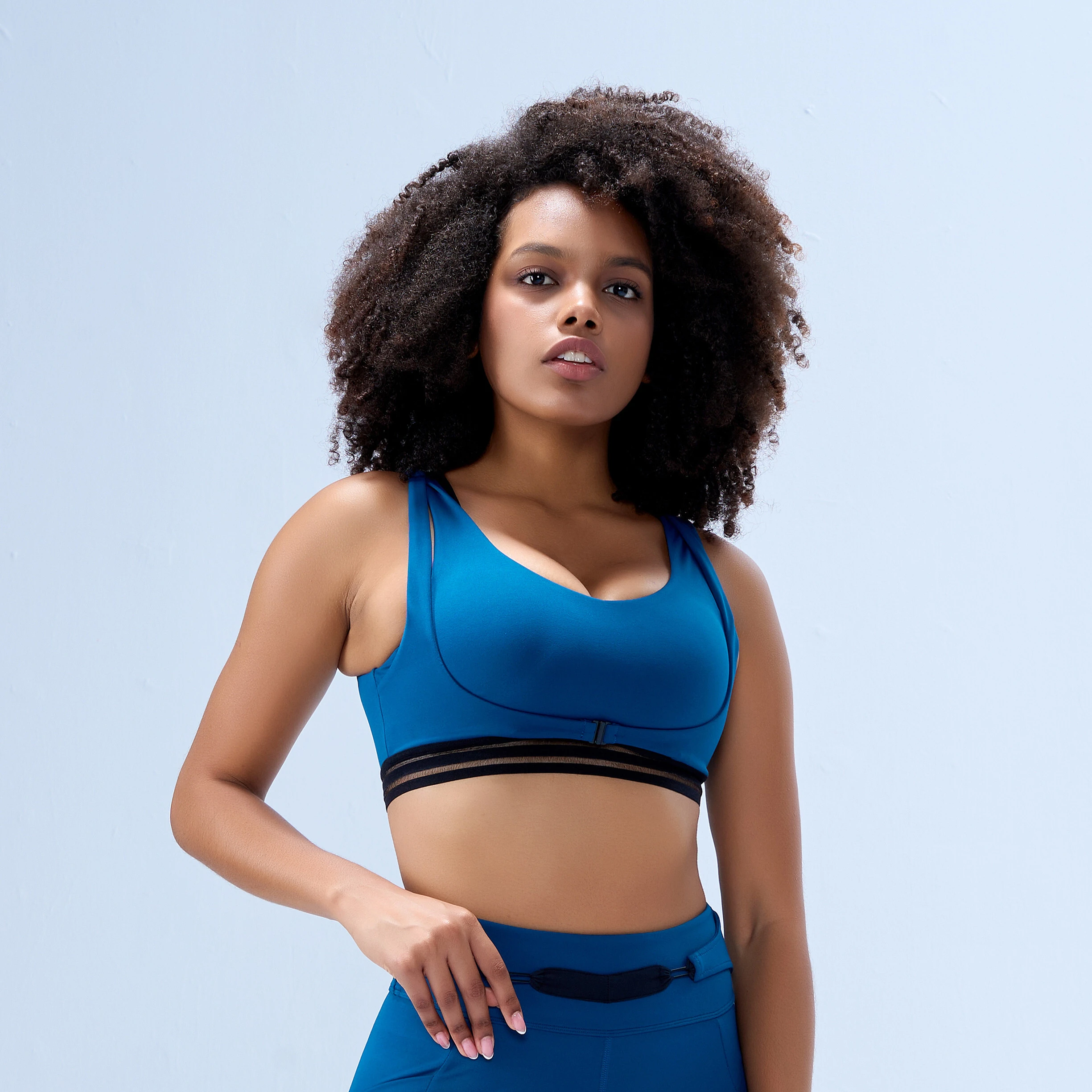High End Sports Bra with Back Hooks Nylon / Spandex High resilience for Workplace 1