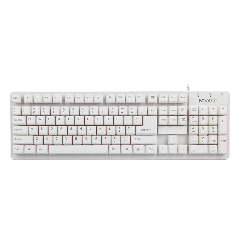 USB 白色标准有线键盘 K202