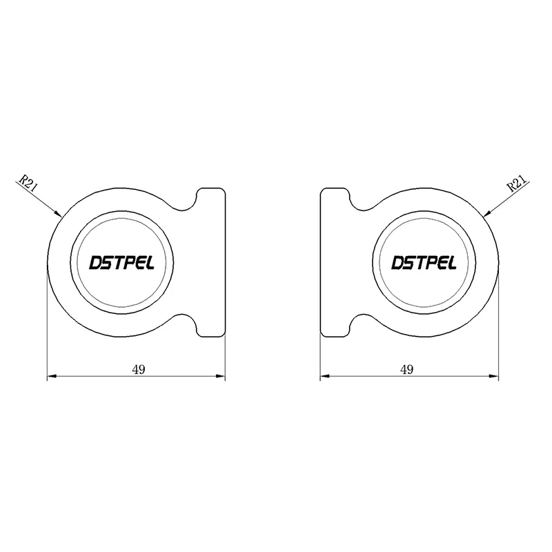 Qualityaluminum Sliding Door Handle 41mm Company 5