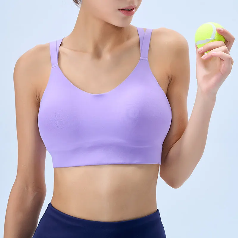 Ultimate Comfort Purple Sport Bra: Skin-Friendly, Supportive & Stylish - ROADSUNSHINE 1