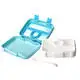 Plastic Lunch Box with Compartments for for Microwave Use, Green Pp 5