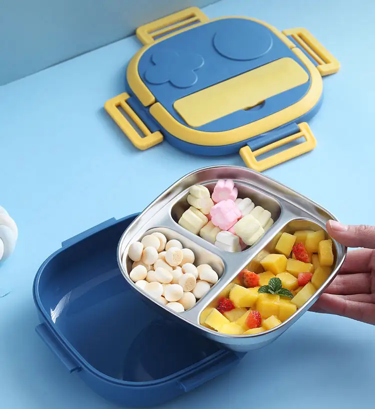 For Microwave Use Snack Box Plastic 7.09 X 7.09 X 0.28 Inches by 4