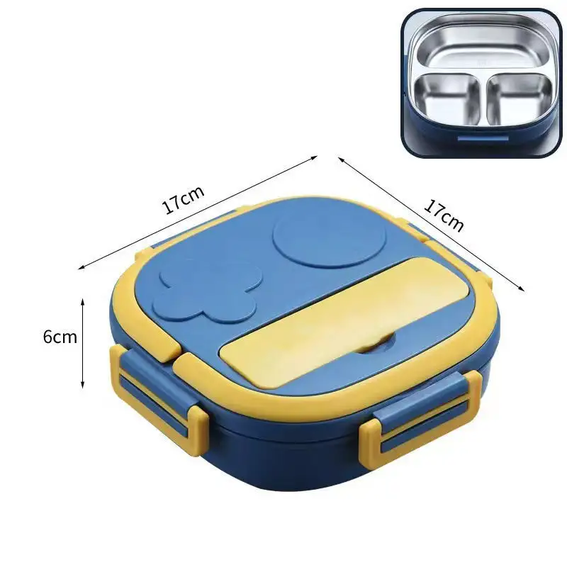 For Microwave Use Snack Box Plastic 7.09 X 7.09 X 0.28 Inches by 6