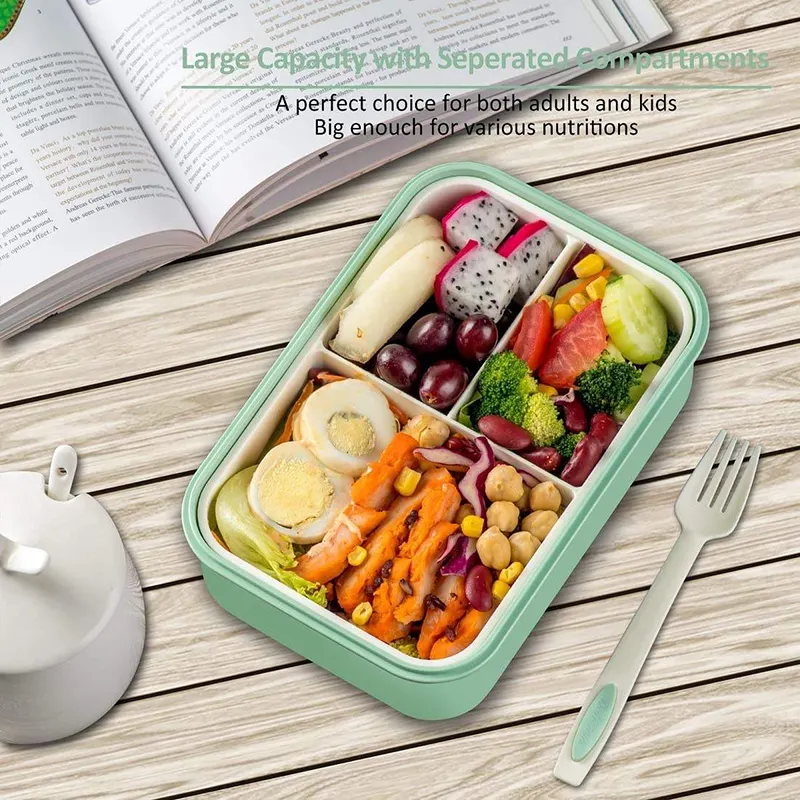 Plastic Lunch Containers with Dividers Brand Company 21*14.5*5.5cm 2