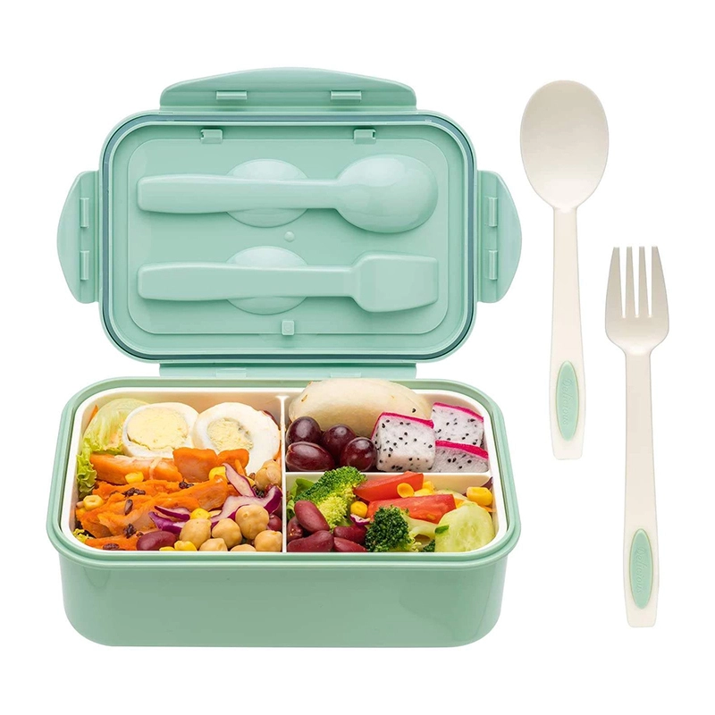 Kuaihong - PP プラスチック弁当箱食品グレード電子レンジ 1400 ml 学校学生用 1
