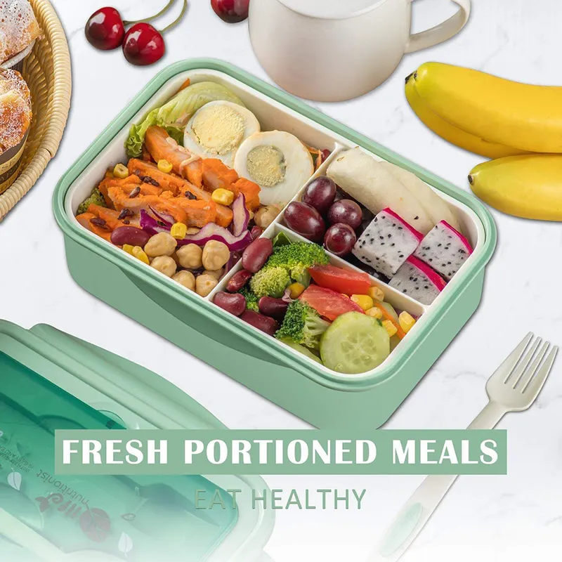 Plastic Lunch Containers with Dividers Brand Company 21*14.5*5.5cm 4
