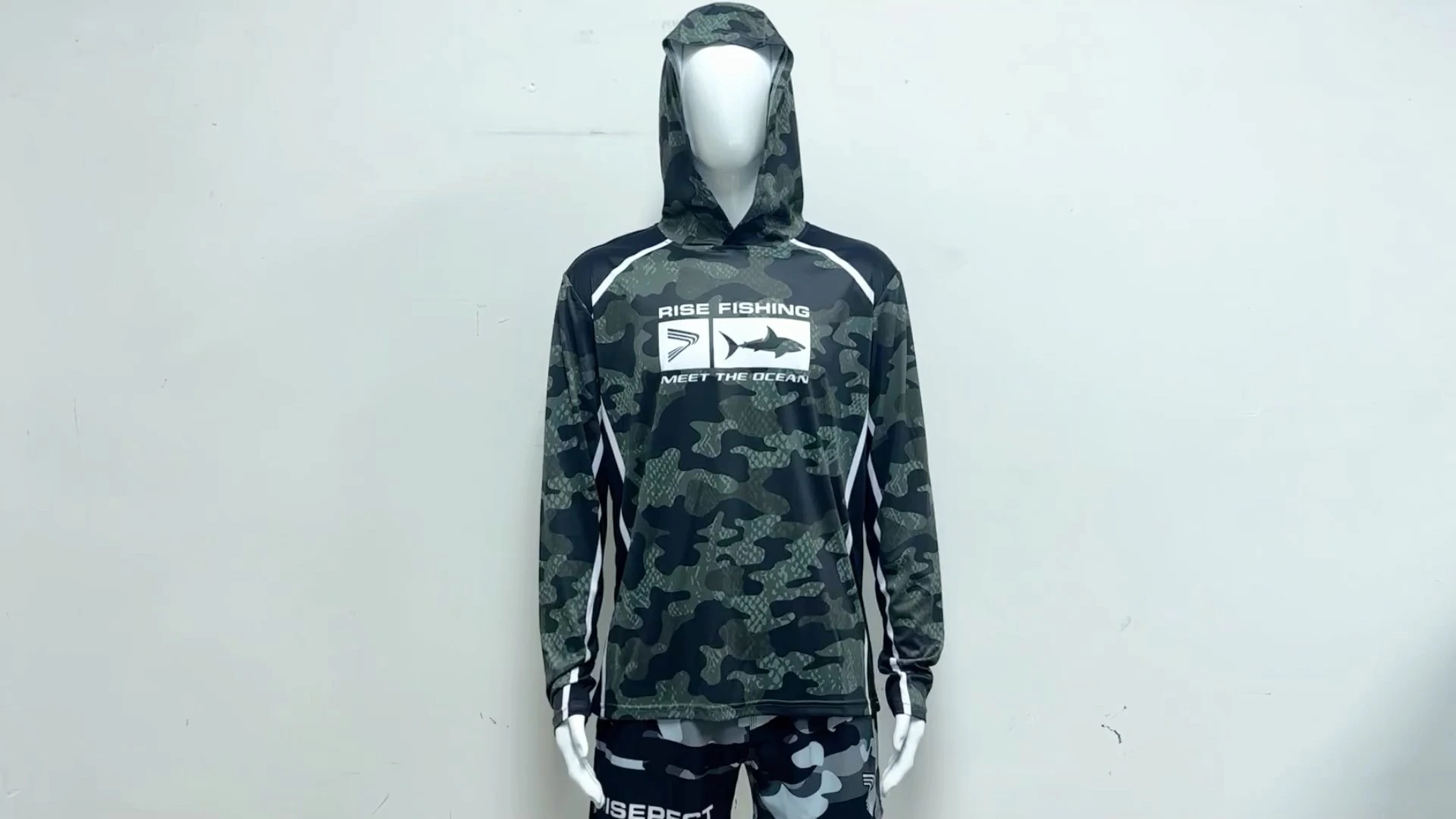 Rise Camouflage Fishing Jersey Hoodie 1