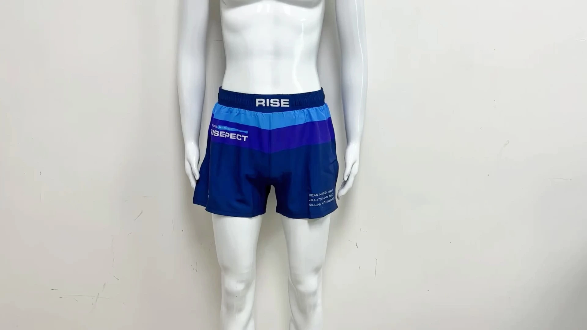 Rise 2.0 BJJ MMA Shorts Tricolor High Slit Ultralight BJJ Fight Shorts 1