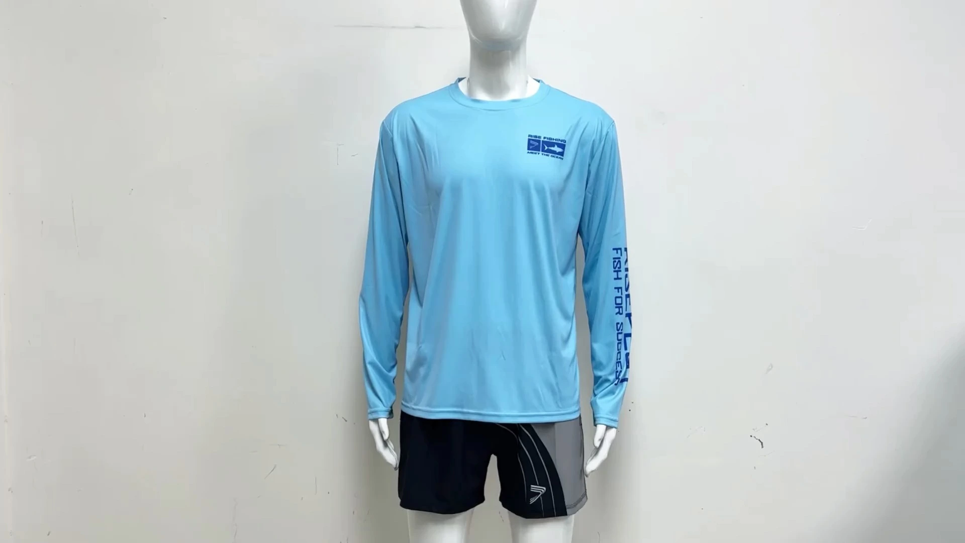Rise Fishing Hooded Shirts Light Green Fishing T Shirts Wholesale 1