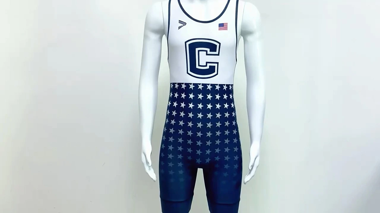 Rise 2.0 Wrestling Singlets Uniform wholesale USA black and white 1