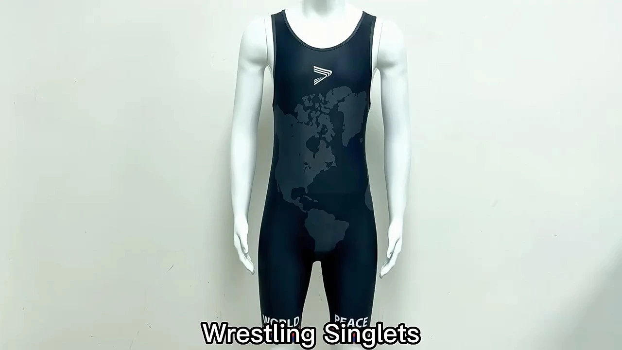 Rise Custom Wrestling Singlets With Anti Slip Belt Black 1
