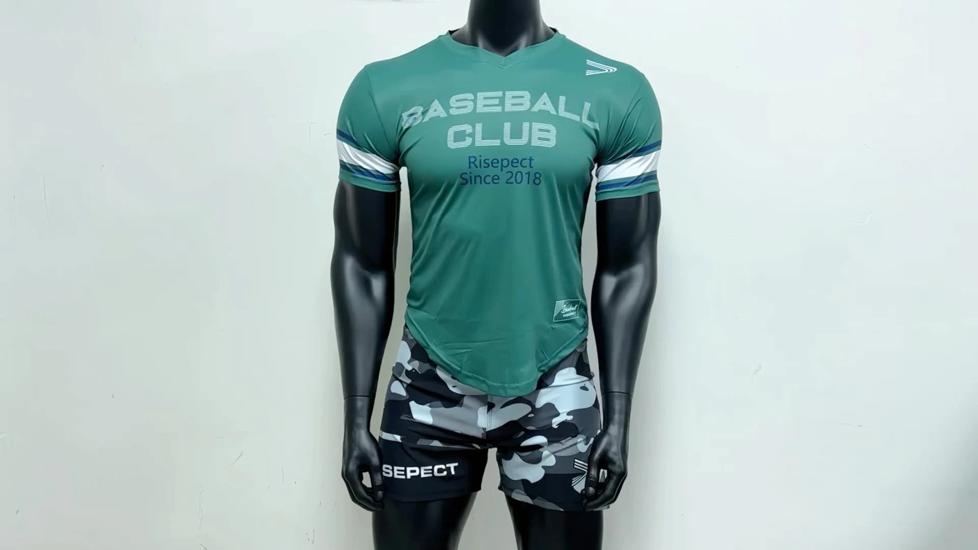 Rise Custom Baseball Shirts Baseball Team Shirts Wholesale green 1