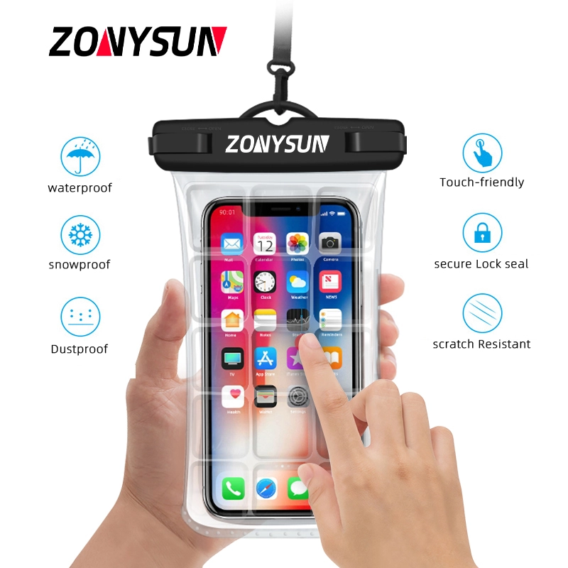 Kiʻekiʻe Kiʻekiʻe ma lalo o ka wai hoʻopā pale waho Universal Waterproof eke kelepona Transparent Mobile Pvc eke 1