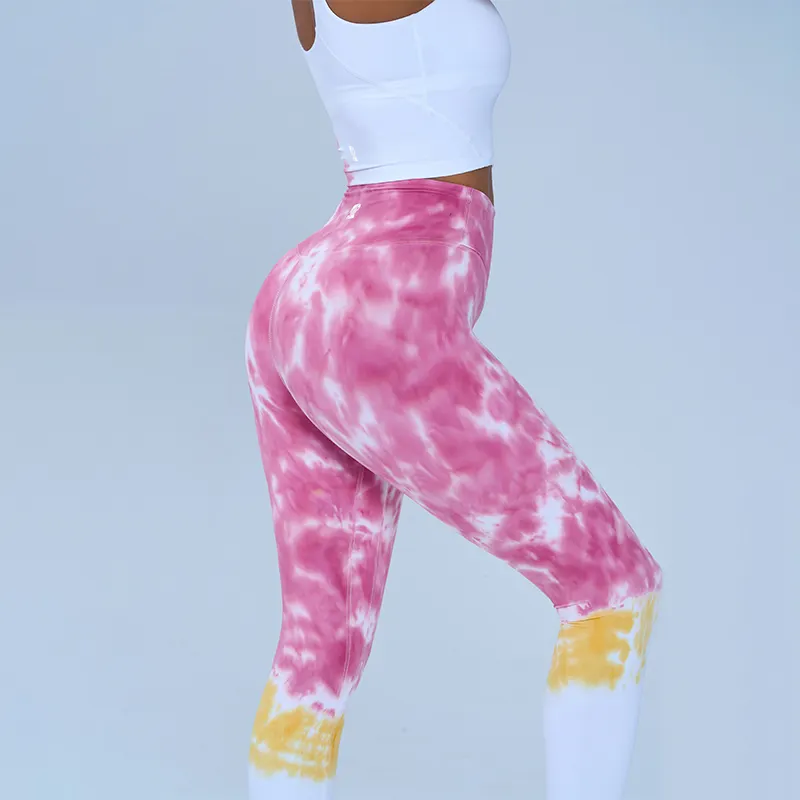 Umklappbare Yoga-Leggings, Marke Roadsunshisne aus Nylon/Spandex OEM 3