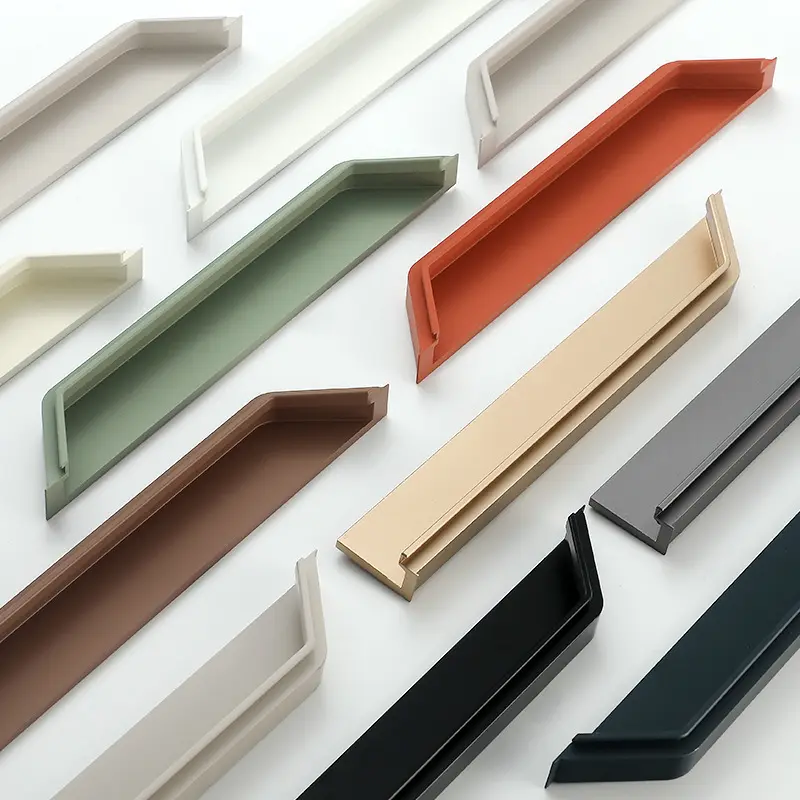 For Closing Doors Aluminium Glass Door Handle Black/grey/gold/white/customizable by 5