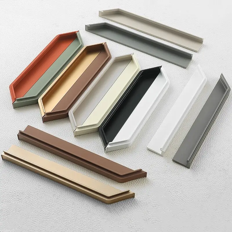 For Closing Doors Aluminium Glass Door Handle Black/grey/gold/white/customizable by 4