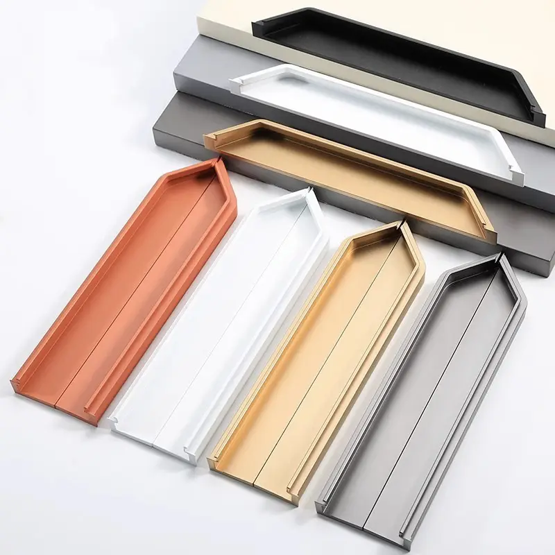 For Closing Doors Aluminium Glass Door Handle Black/grey/gold/white/customizable by 3