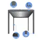 Wish Outdoor Brand Aluminium Pergola with Louvered Roof Supplier 2