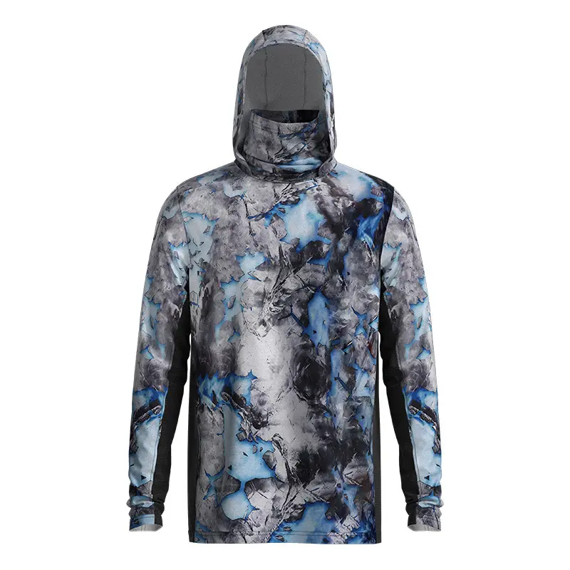 Stay Protected And Comfortable With A Hooded Fishing Shirt With Mask 1