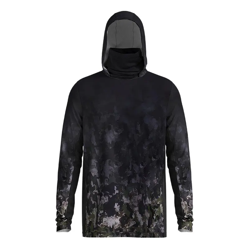 Cozy And Stylish: Vintage Fleece Print Mask Design Hoodies 1