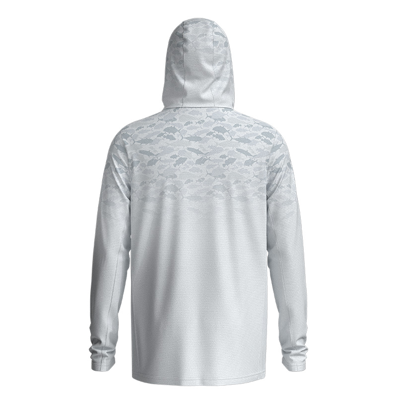 UPF 50+ Men’s UV Sun Protection Long Sleeve Performance Fishing Hoodie