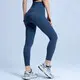 OEM en nylon/13% de spandex de l'industrie 87% de gymnase de guêtres de yoga de High Endburgundy 2
