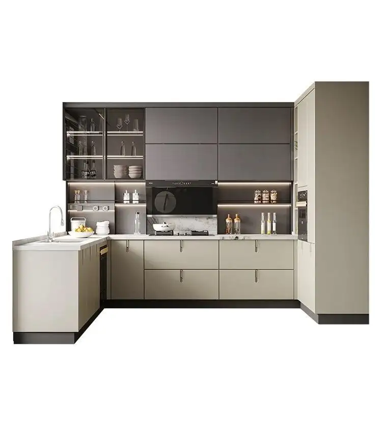 Gabinete de cocina de aluminio moderno Stvanica / 6