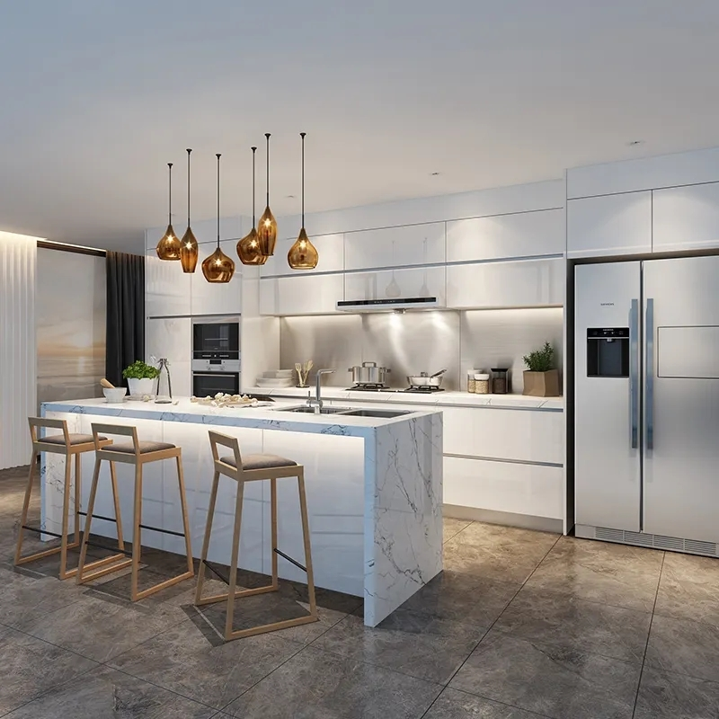 Streamlined Open Island Cabinet: The Ultimate in Ultra-Modern Minimalism 1