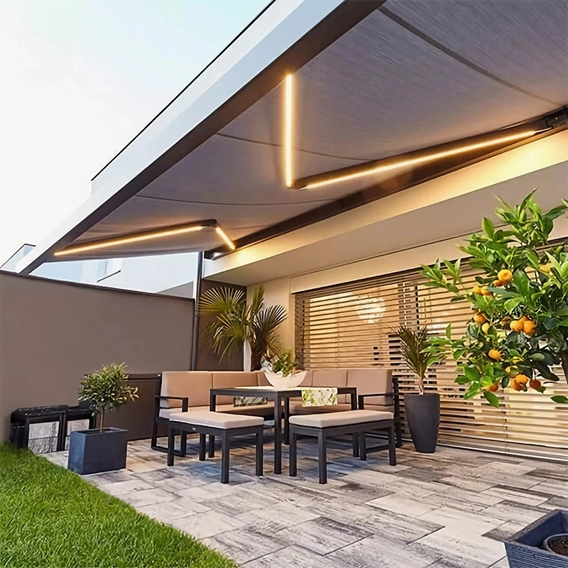 Wish Outdoor Full Cassette Patio Retractable დასაკეცი Shade Awning 1